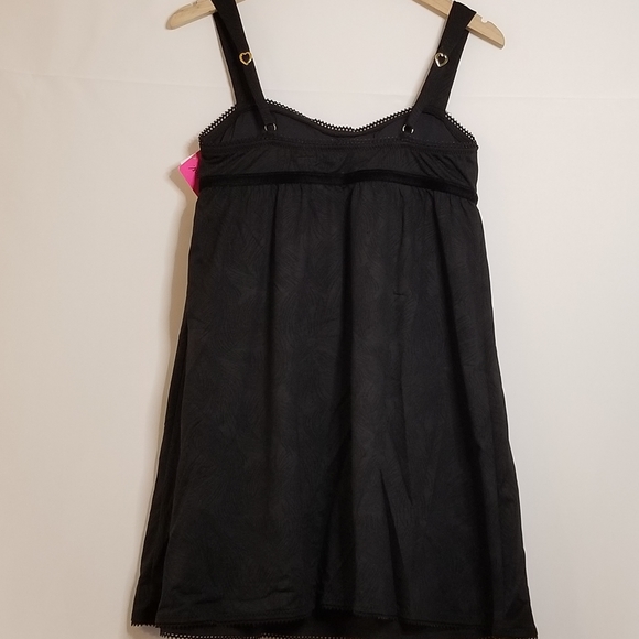 New Betsey Johnson Babydoll Dress - Jet Black - Picture 5 of 12